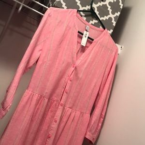 NWT button down dress